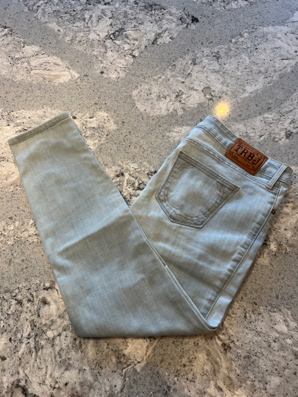 True Religion Light Blue Denim Jeans Size 28 Inseam 25”